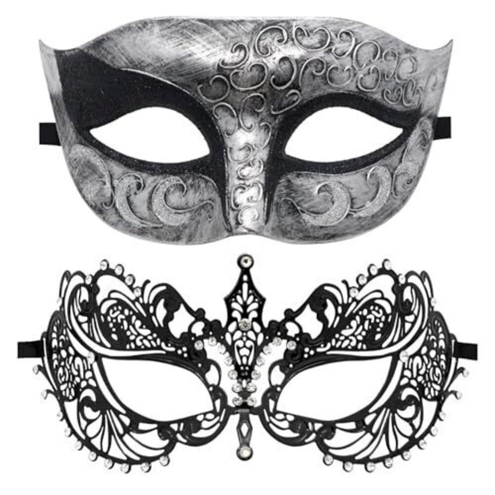 7098 Couple Masquerade Mask Venetian Party Mask Halloween Costume Mardi